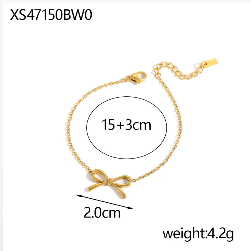 Naszyjnik z Kokardką Bow Charm