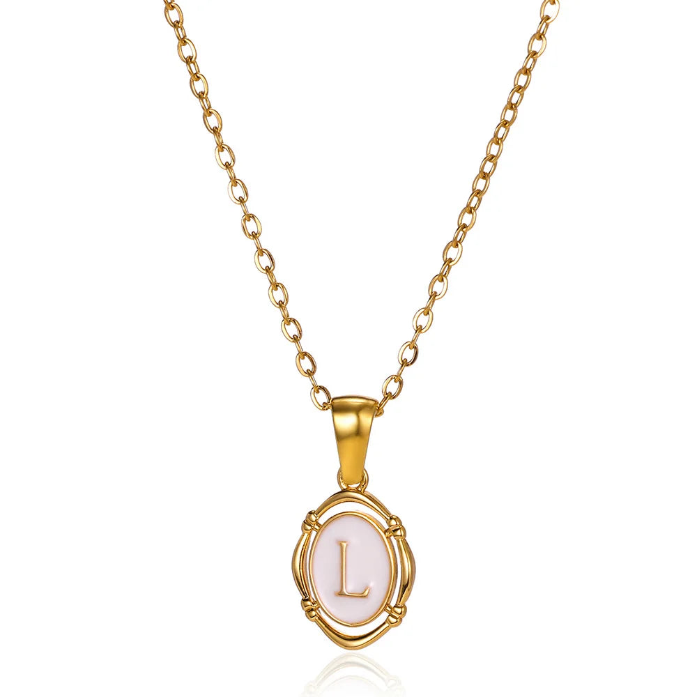 Naszyjnik Locket Złoty z Literą