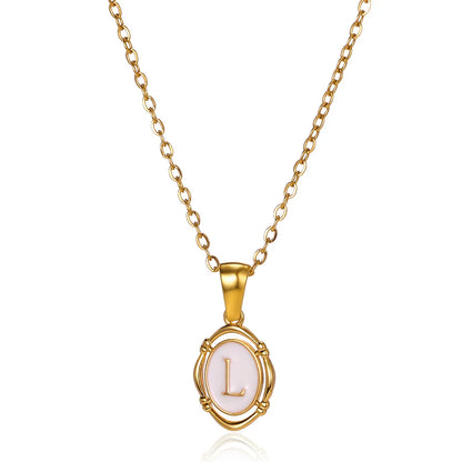 Naszyjnik Locket Złoty z Literą