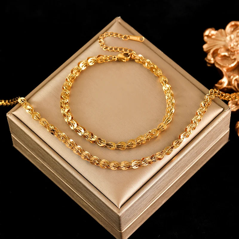 Komplet Naszyjnik i Bransoletka Farmer