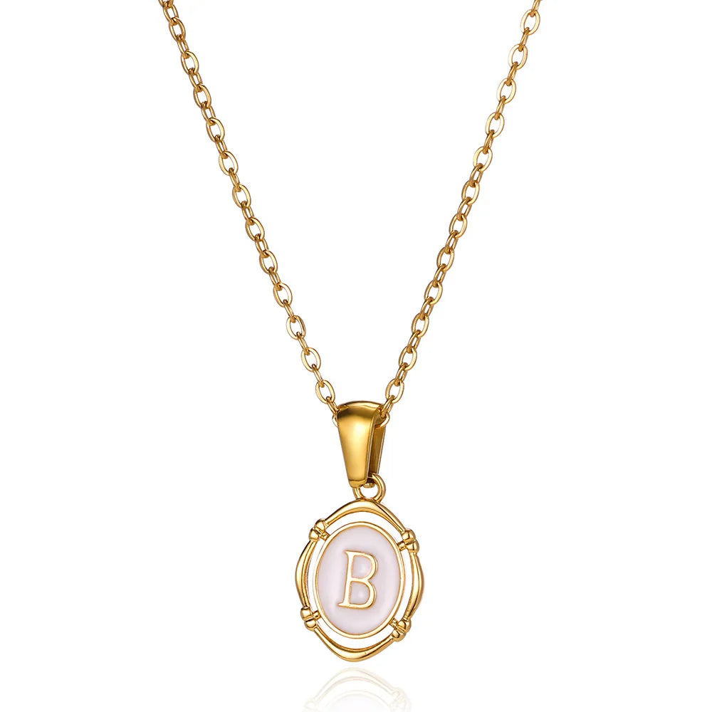 Naszyjnik Locket Złoty z Literą