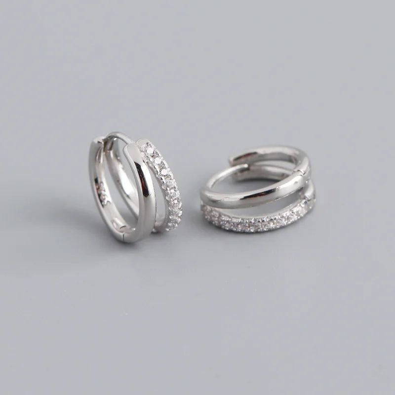 Kolczyki Koła Star z Cyrkoniami