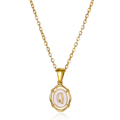 Naszyjnik Locket Złoty z Literą