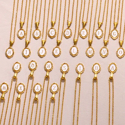 Naszyjnik Locket Złoty z Literą