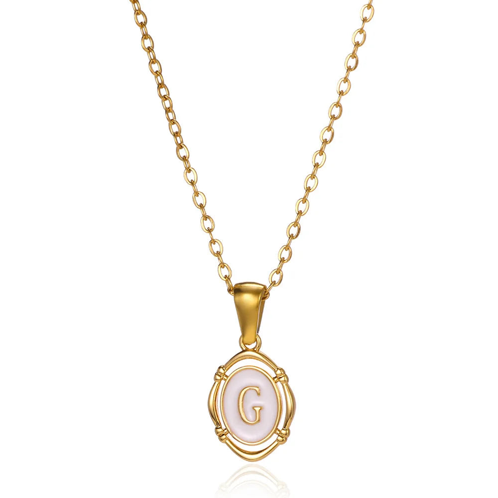 Naszyjnik Locket Złoty z Literą