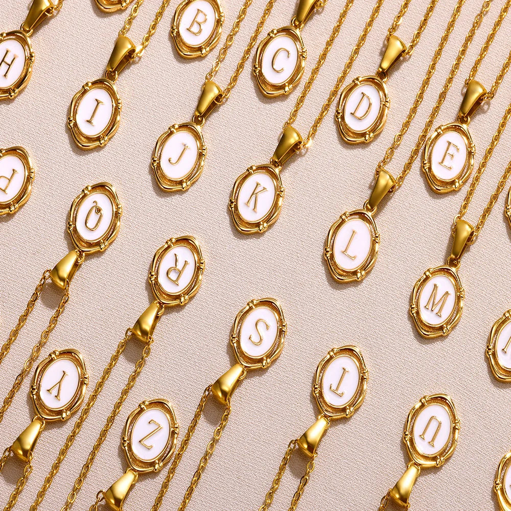 Naszyjnik Locket Złoty z Literą