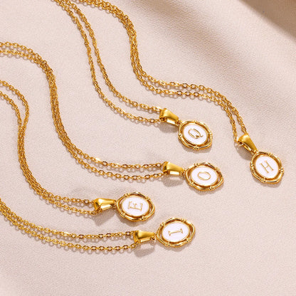 Naszyjnik Locket Złoty z Literą