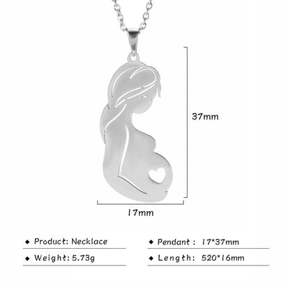 Father Necklace Mother Day Baby Child Family Love Chain Mom Dad Kid New Born Gift For Women Men Stainless Steel Pendant Jewelry