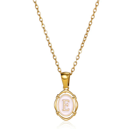 Naszyjnik Locket Złoty z Literą