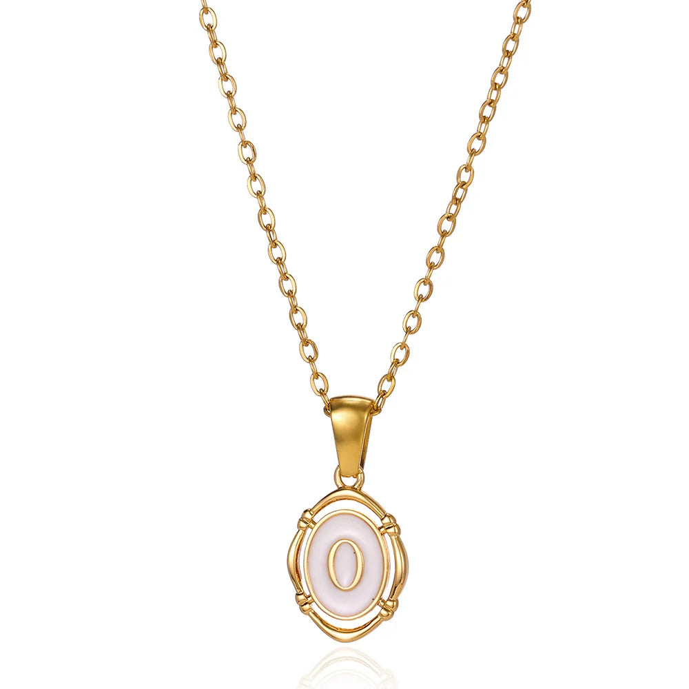 Naszyjnik Locket Złoty z Literą