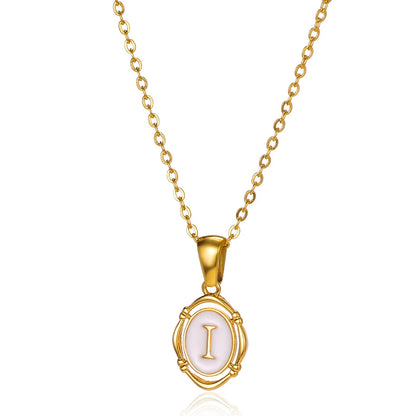 Naszyjnik Locket Złoty z Literą