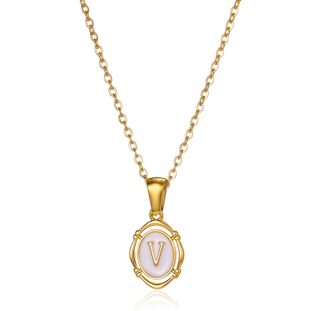 Naszyjnik Locket Złoty z Literą