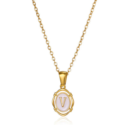 Naszyjnik Locket Złoty z Literą