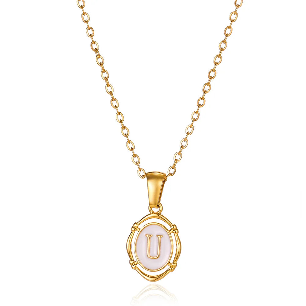 Naszyjnik Locket Złoty z Literą