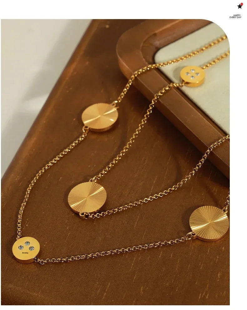 Naszyjnik Multi Layer Coin