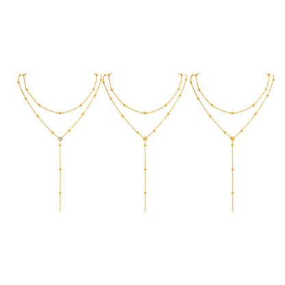 Naszyjnik Podwójny Lariat Choker