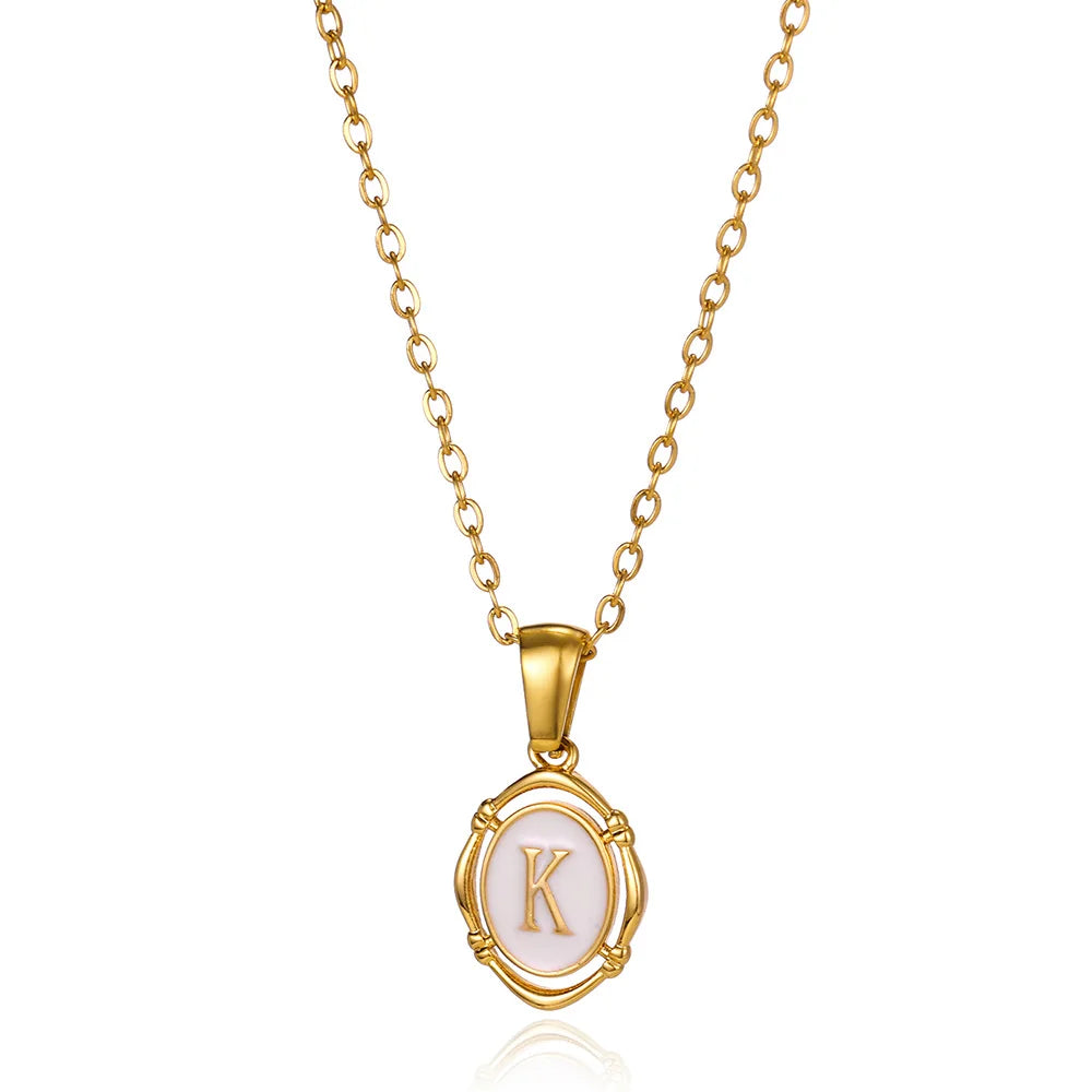 Naszyjnik Locket Złoty z Literą