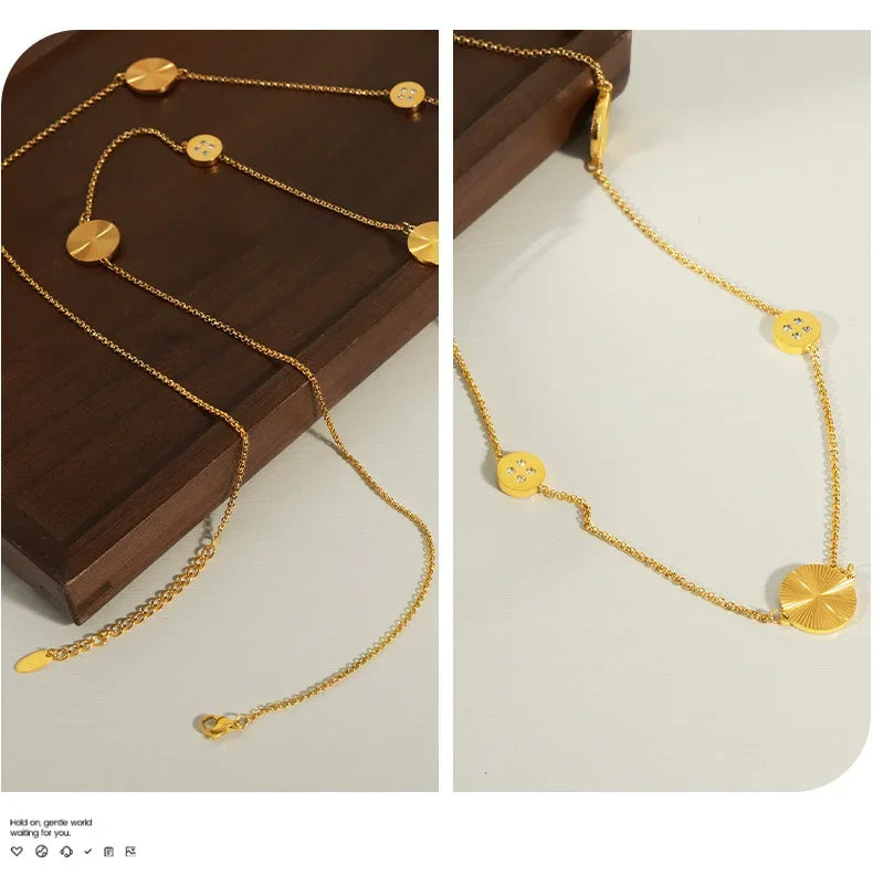 Naszyjnik Multi Layer Coin