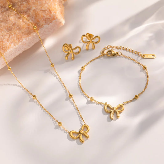 Komplet Kolczyków z Kokardką