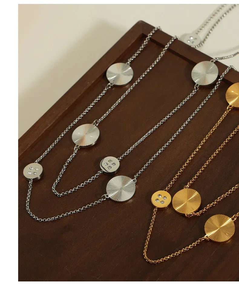 Naszyjnik Multi Layer Coin