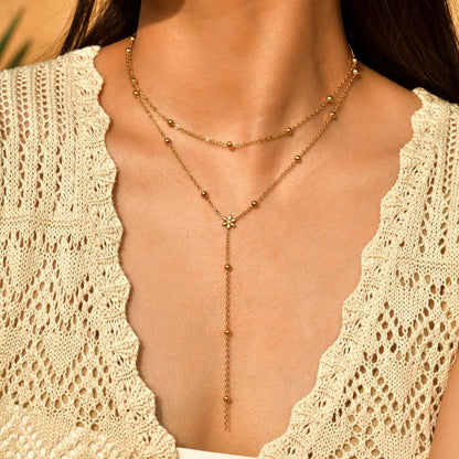 Naszyjnik Podwójny Lariat Choker