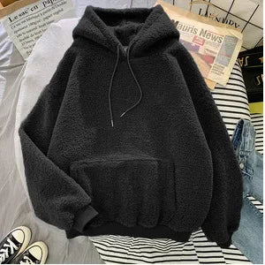 Sweterek Ocieplany Z Kapturem