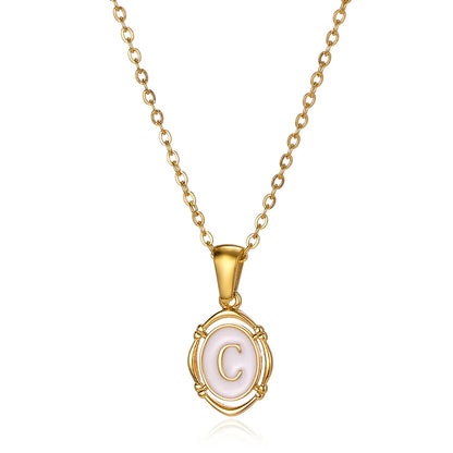 Naszyjnik Locket Złoty z Literą