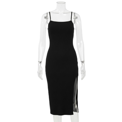 Sukienka Syrena z Asymetrycznym Rozcięciem