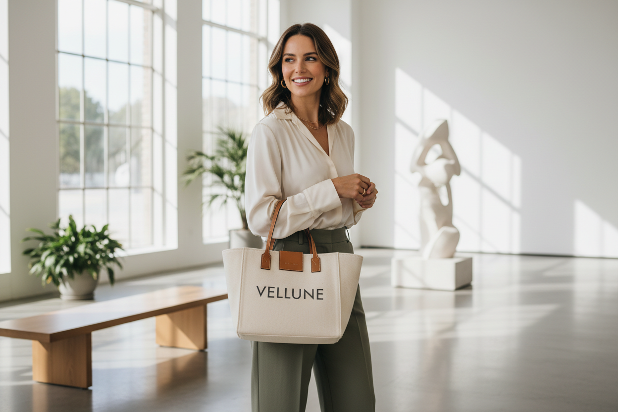 Kobieta z torbą Vellune